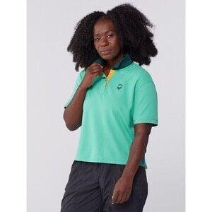 Outdoor Afro + REI Co-op Womens Polo Shirt Medium